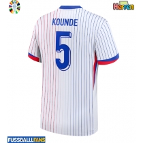 Frankreich Jules Kounde #5 Auswärtstrikot EM 2024 Kurzarm